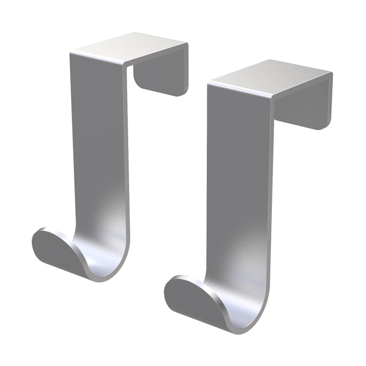 Bosign single J-Haken 2er-Pack, Gebürsteter Stahl Bosign