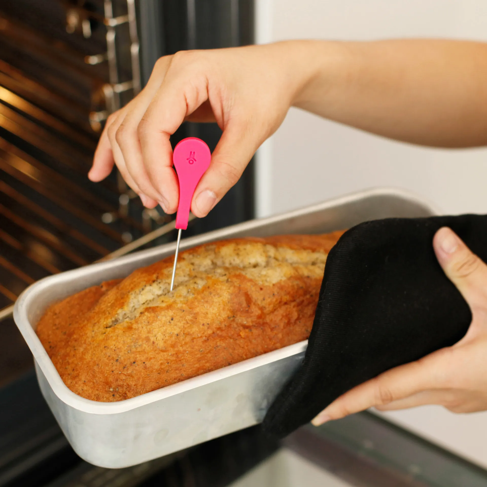 Cake Tester Kuchen- und Kartoffel-Tester selbststehend, Weiß Bosign