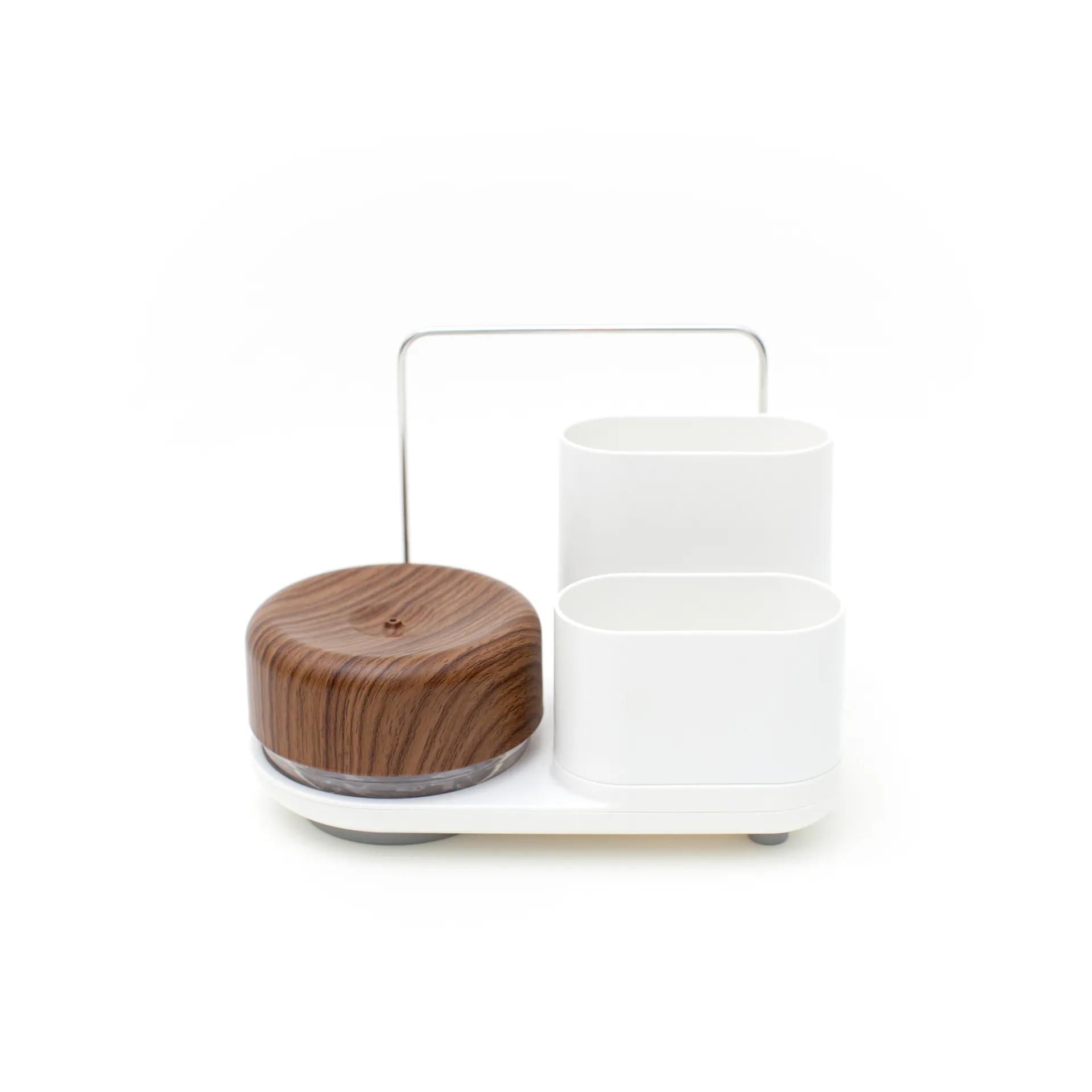 Do-Dish Caddy PLUS Spülmittelpumpe & Waschbecken Organizer Set, Dunkles Holz Bosign
