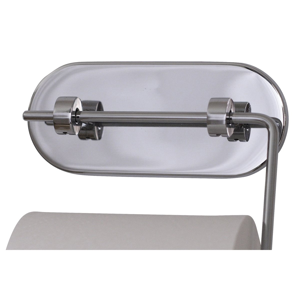 Bosign Invisible Toilettenpapierhalter Edelstahl | Skandinavisches Design | Silberfarben