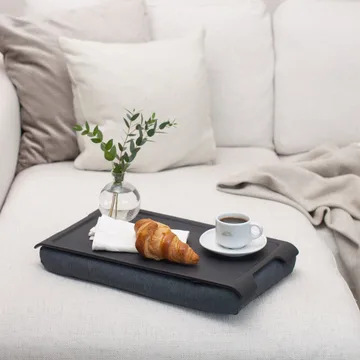 Knäbricka Laptray Anti-slip 43x23 cm - Schwarz Weide-grau - Bosign