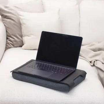 Knäbricka Laptray Anti-slip 43x23 cm - Schwarz Weide-grau - Bosign