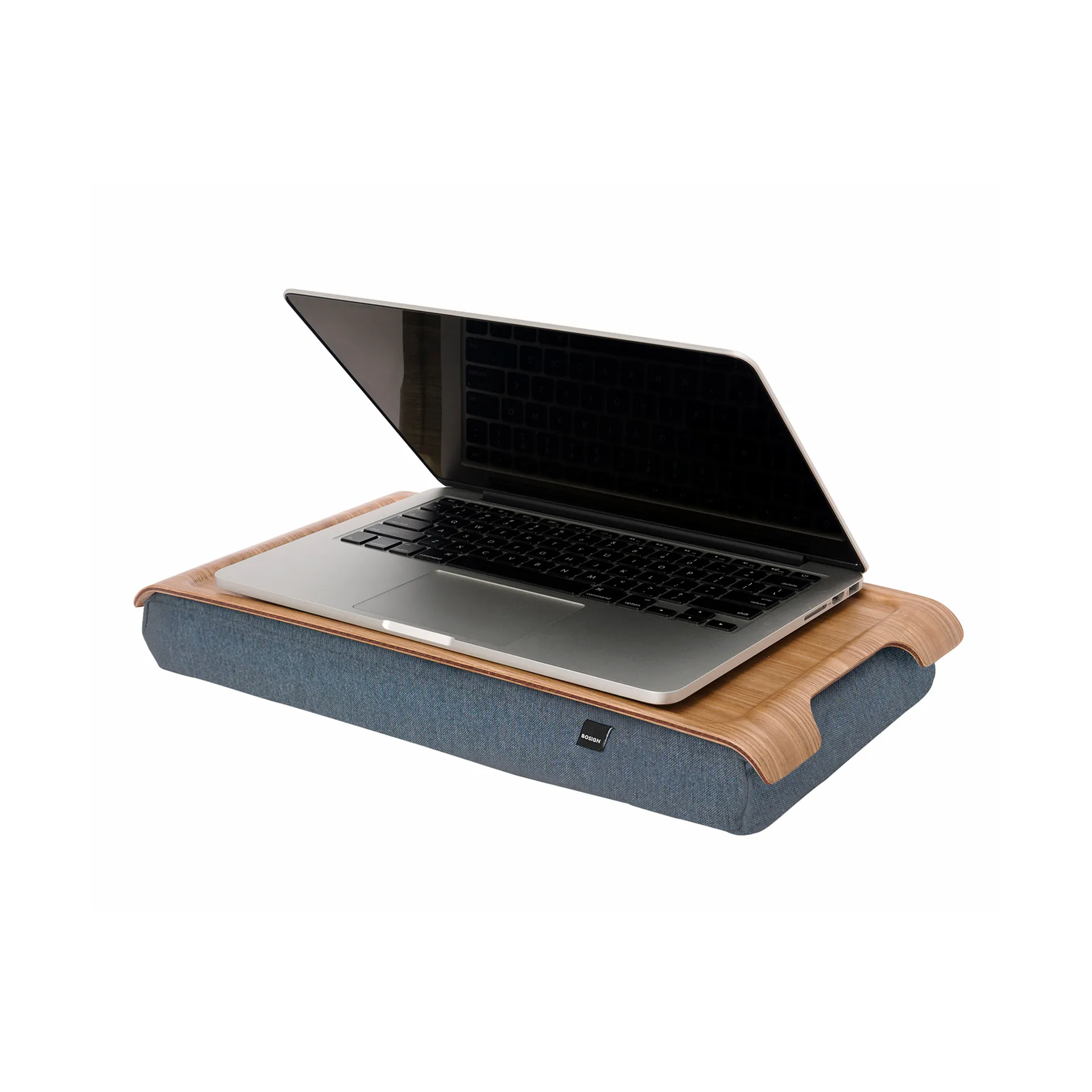 Knie-Tablett mini, Weidenholz-Salz & Pfeffer grau Bosign