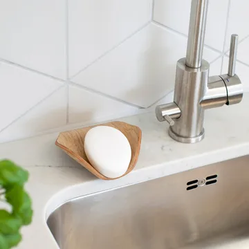 Leaf™ Seifenschale mit Abtropfung 11,5x11,5 cm - Weide - Bosign