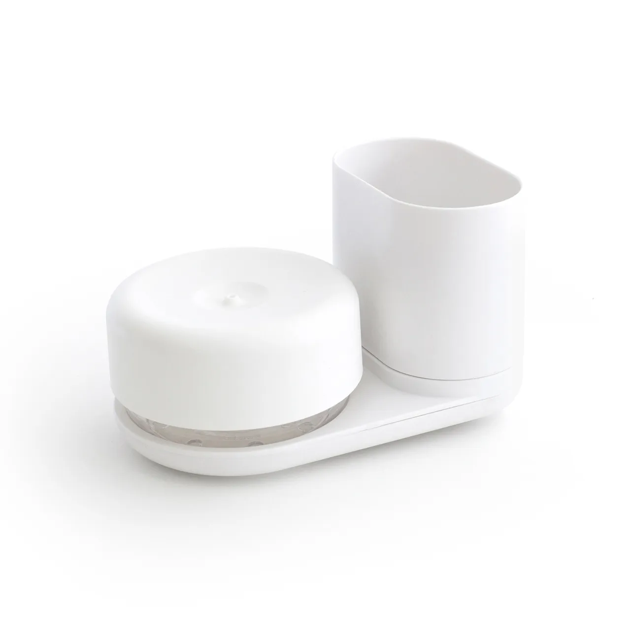 Seifenspender mit Verwahrungsbox, Weiß Bosign