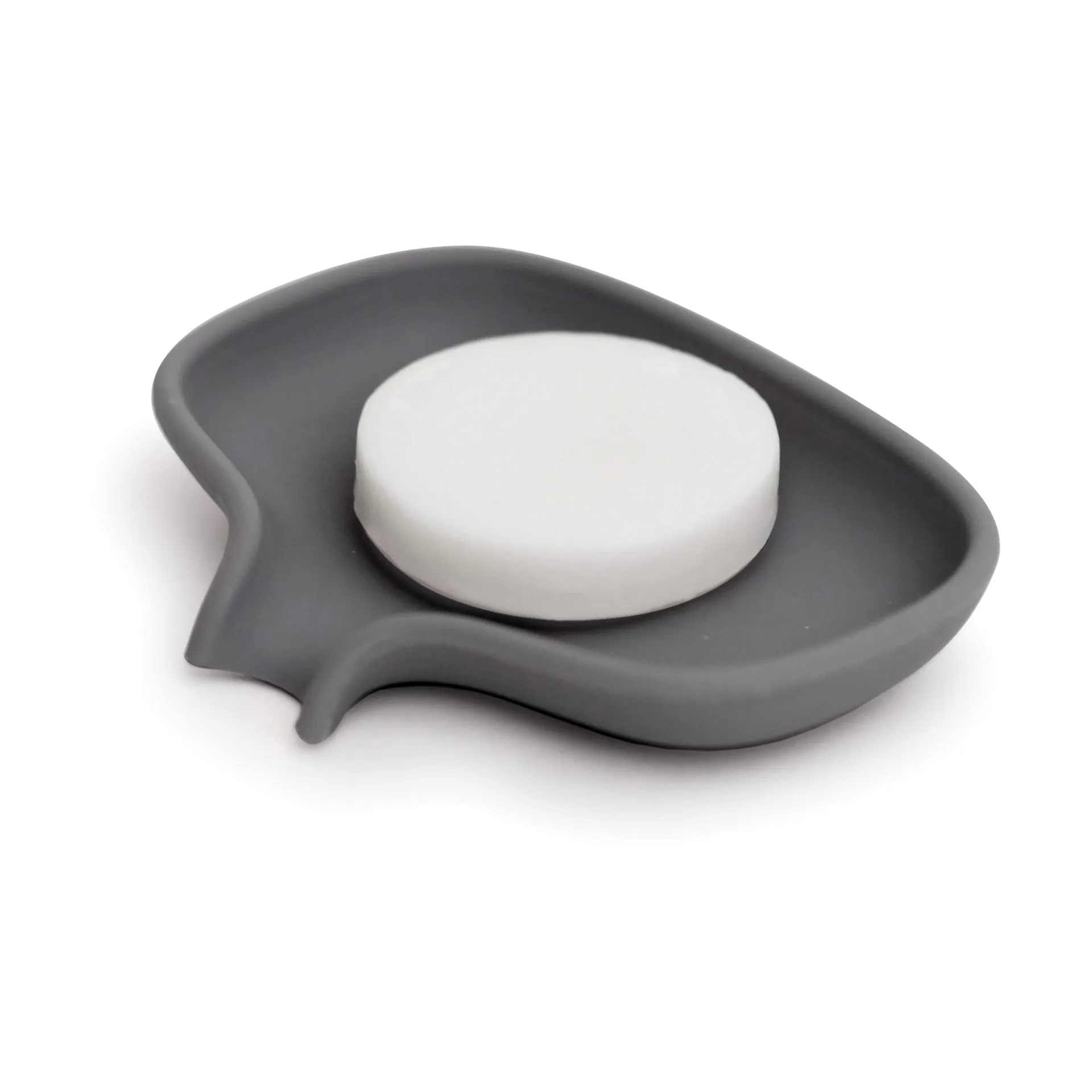 Soap Saver Flow Seifenschale mit Abtropffläche klein, Graphitgrau Bosign