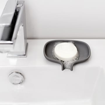 Soap Saver Flow Seifenschale mit Abtropffläche klein - Graphitgrau - Bosign