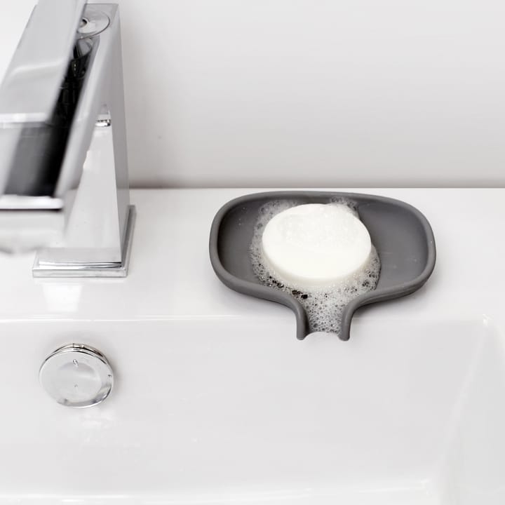 Soap Saver Flow Seifenschale mit Abtropffläche klein, Graphitgrau Bosign