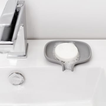 Soap Saver Flow Seifenschale mit Abtropffläche klein - Grau - Bosign