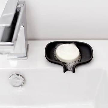 Soap Saver Flow Seifenschale mit Abtropffläche klein - Schwarz - Bosign