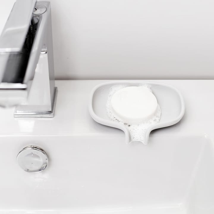 Soap Saver Flow Seifenschale mit Abtropffläche klein, Weiß Bosign