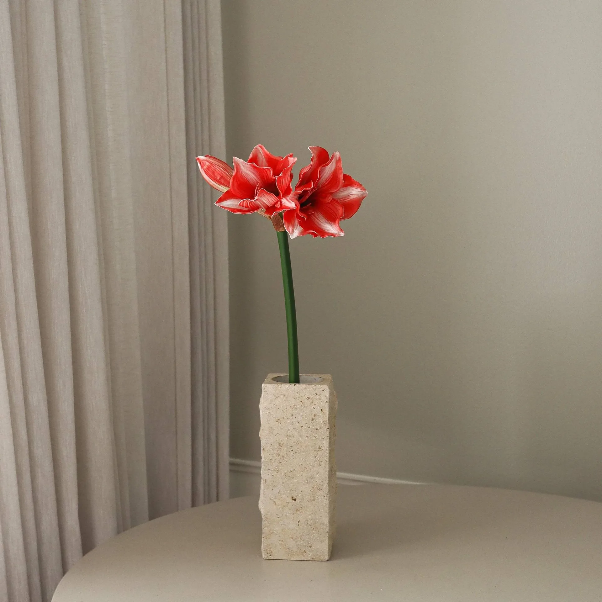 Amaryllis Kunstblume, Dunkelrot, 72 cm Botané