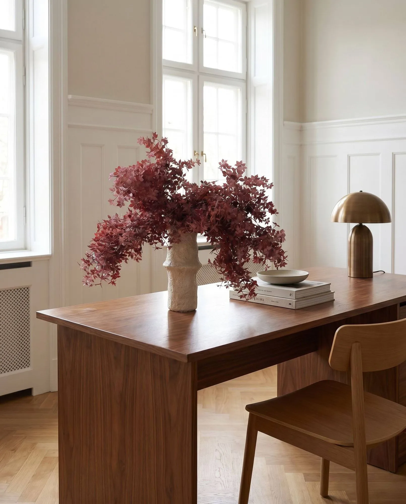 Burgundy Maple Branch Kunstblumenstrauß, 107 cm, 4 Stk. Botané