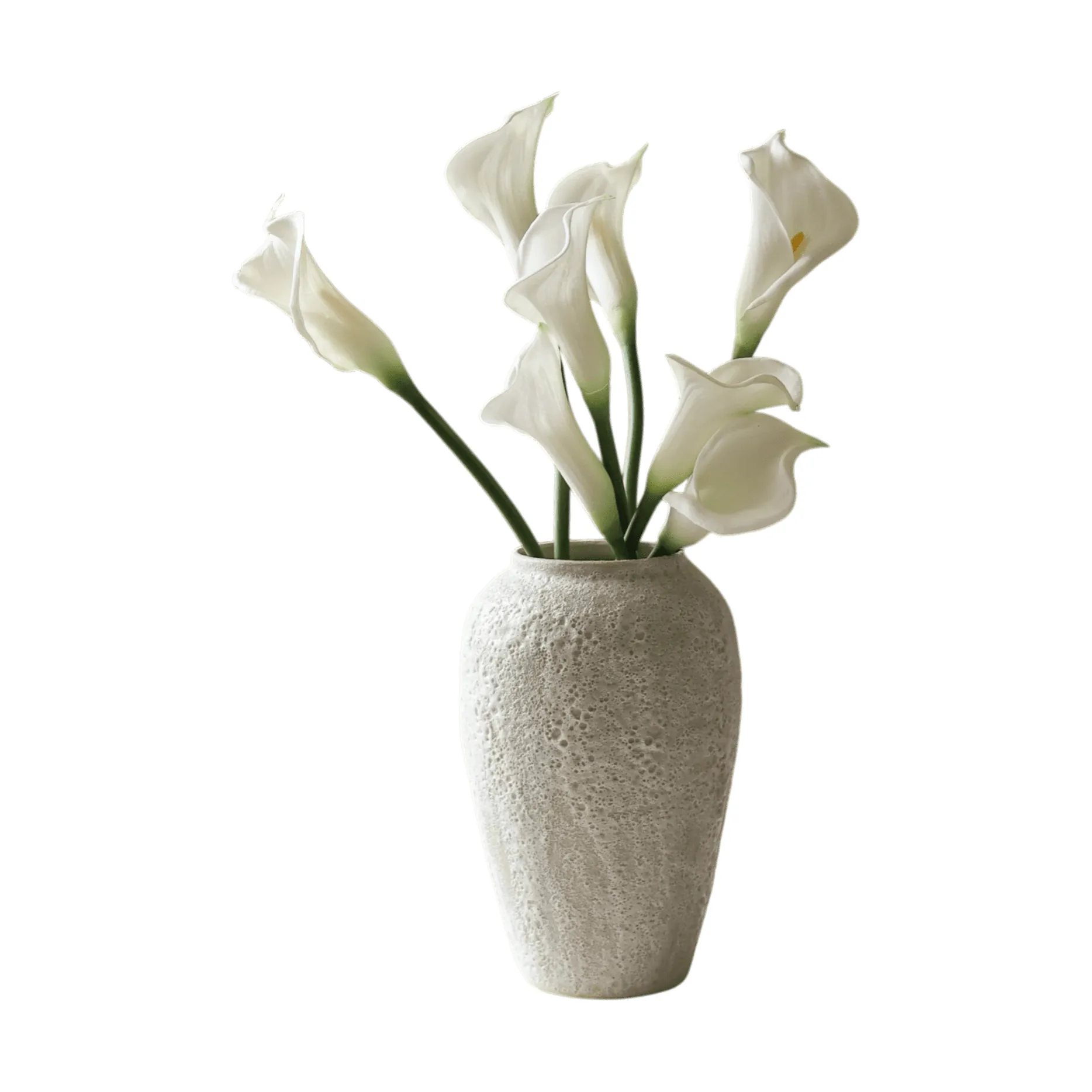 Calla-Lilien Kunstblumenstrauß, Weiß, 65 cm, 8 St. Botané