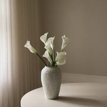 Calla-Lilien Kunstblumenstrauß - Weiß, 65 cm, 8 St. - Botané
