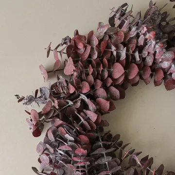 Eucalyptus Wreath Kranz - Dunkelrot, Ø40 cm - Botané