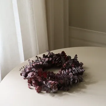 Eucalyptus Wreath Kranz - Dunkelrot, Ø40 cm - Botané