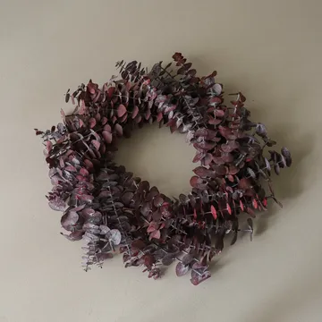 Eucalyptus Wreath Kranz - Dunkelrot, Ø40 cm - Botané