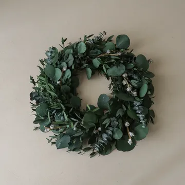 Eucalyptus Wreath Kranz - Grün gemischt, Ø40 cm - Botané