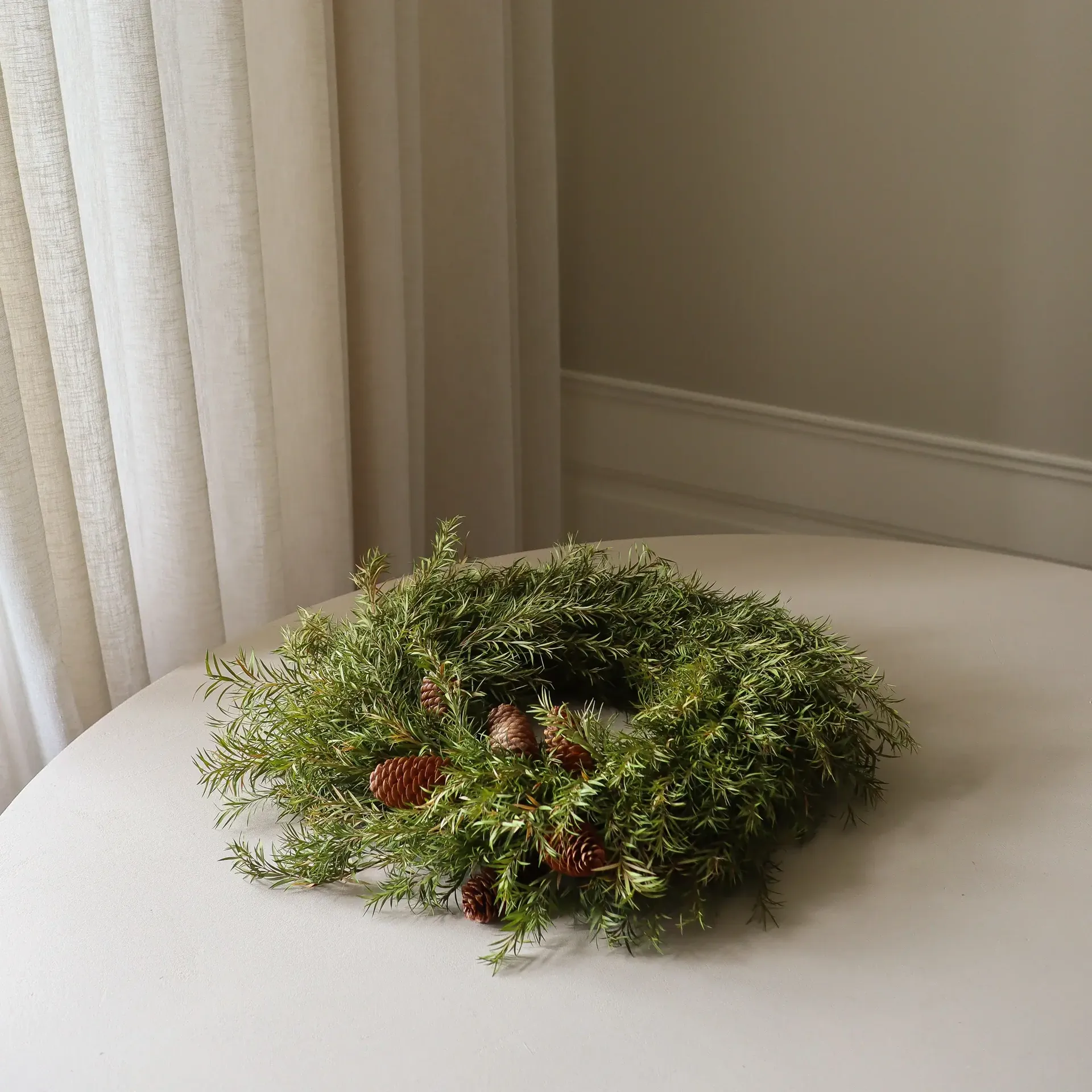 Evergreen Pine Wreath Kranz, Tannenzweige, Ø40 cm Botané