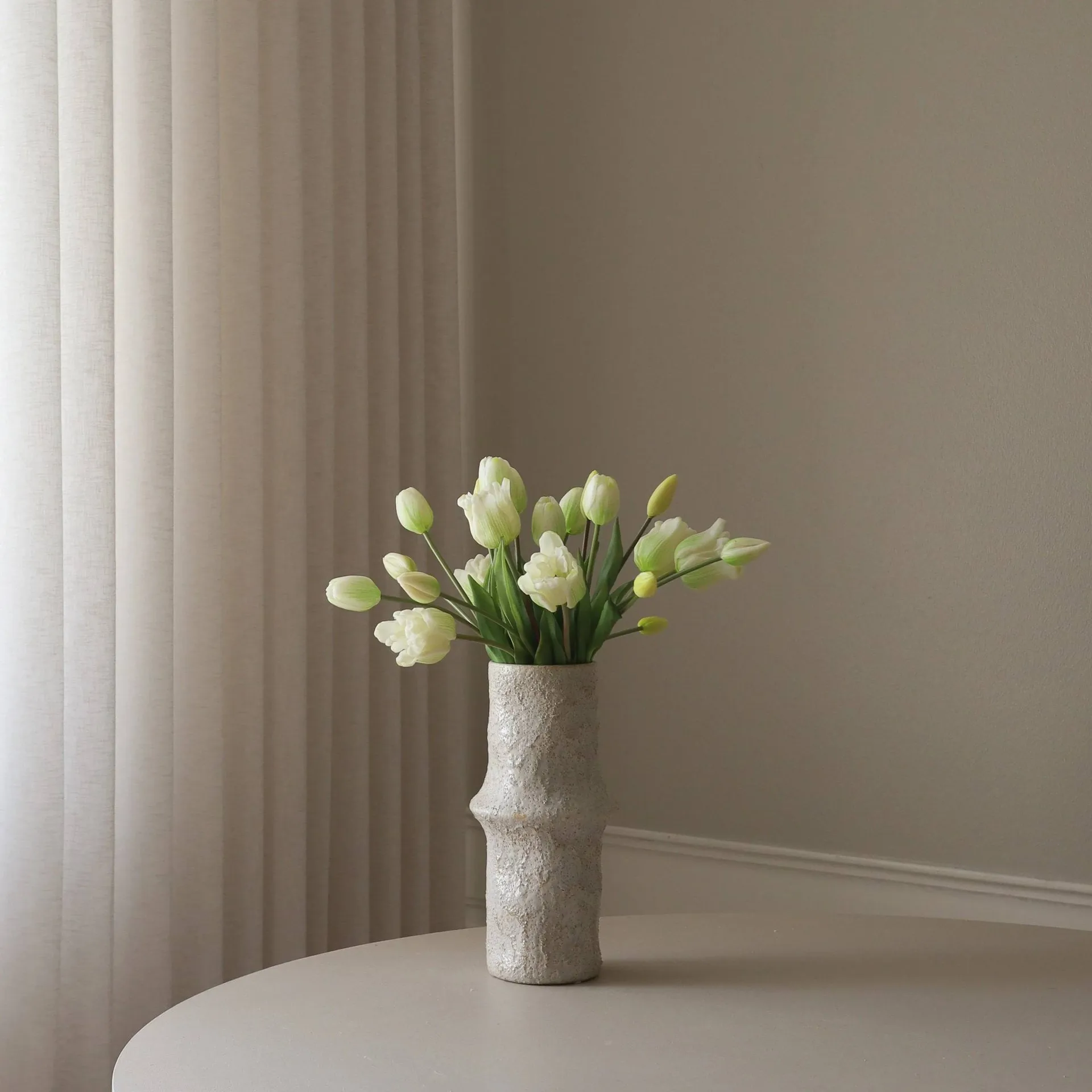 Gemischter künstlicher Tulpenstrauß, Weiß, 20 St. Botané