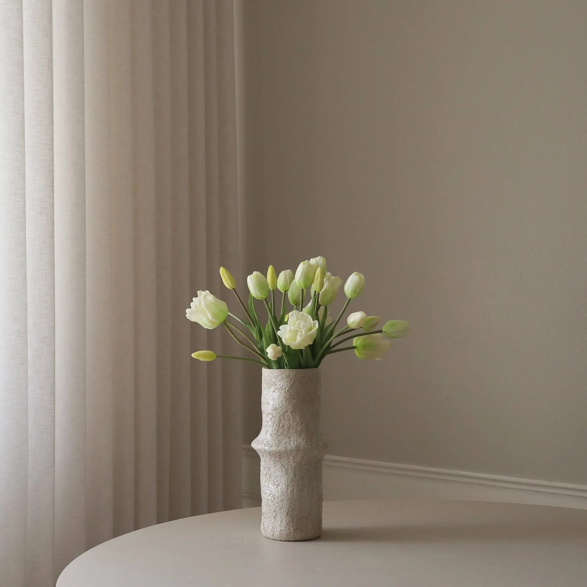 Gemischter künstlicher Tulpenstrauß, Weiß, 20 St. Botané
