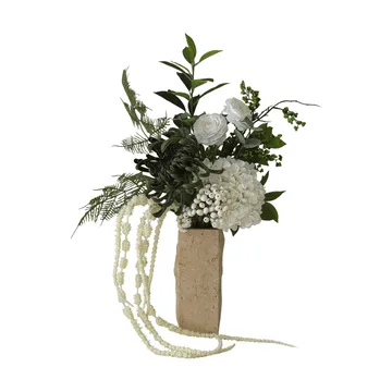 Green veil Kunstblumenstrauß - Ranunkel, Hortensie, Amarant, 85 cm - Botané