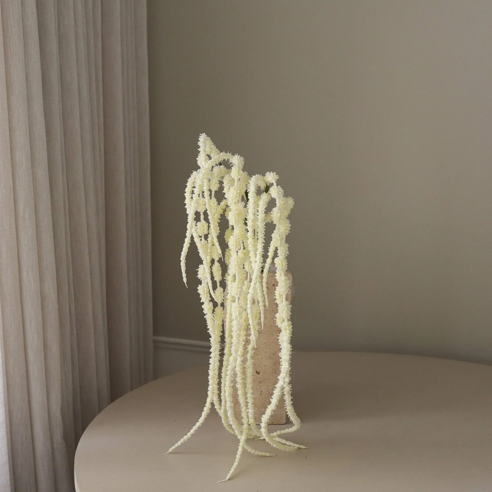 Hänge-Amaranth Kunstblume, Weiß, 112 cm Botané
