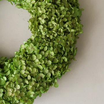 Hortensia Wreath Blumenkranz - Hellgrün, Ø 40 cm - Botané