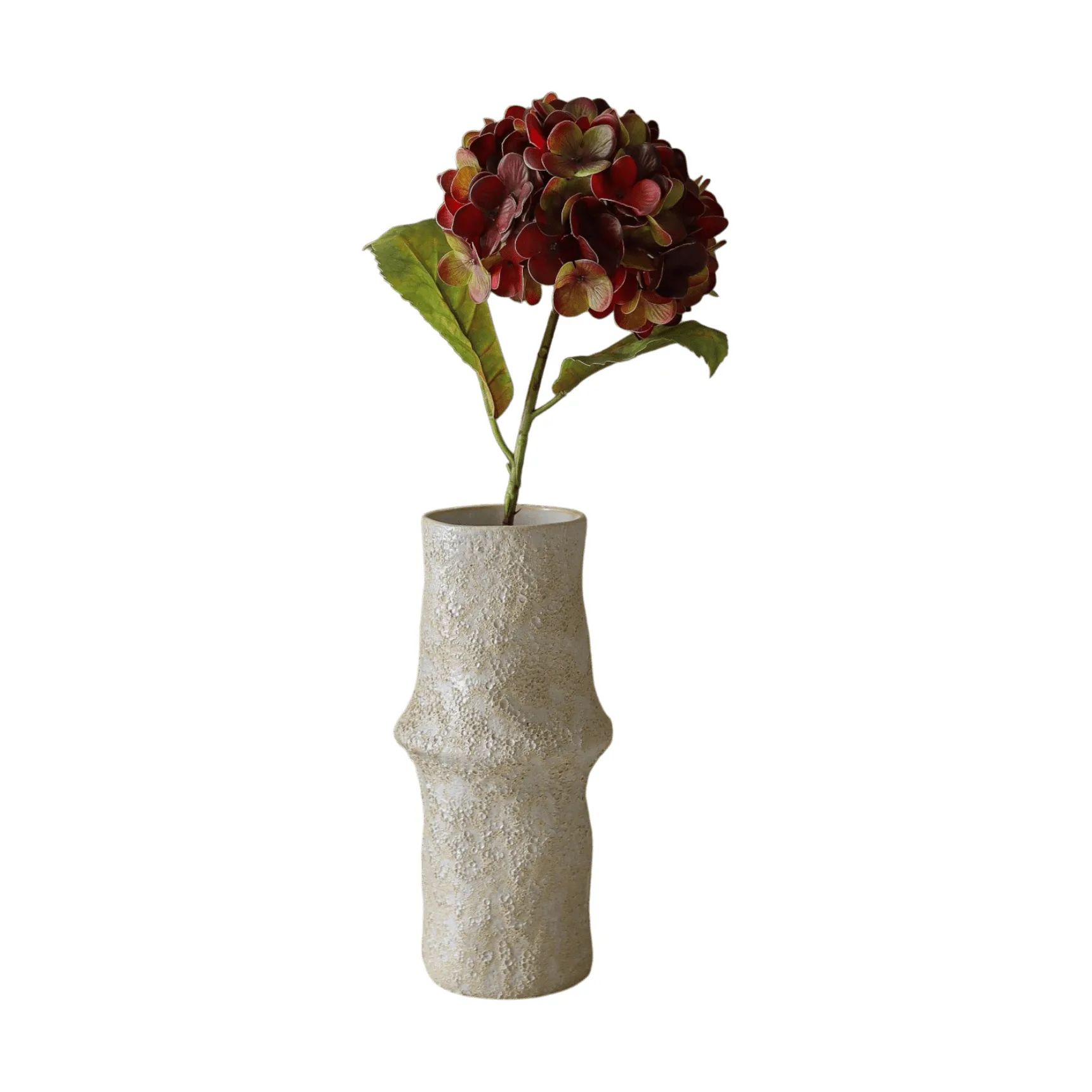 Hortensie Kunstblumenstrauß, Dunkles Burgunderrot, 60 cm, 1 Stk. Botané
