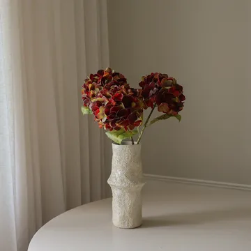 Hortensie Kunstblumenstrauß - Dunkles Burgunderrot, 60 cm, 1 Stk. - Botané