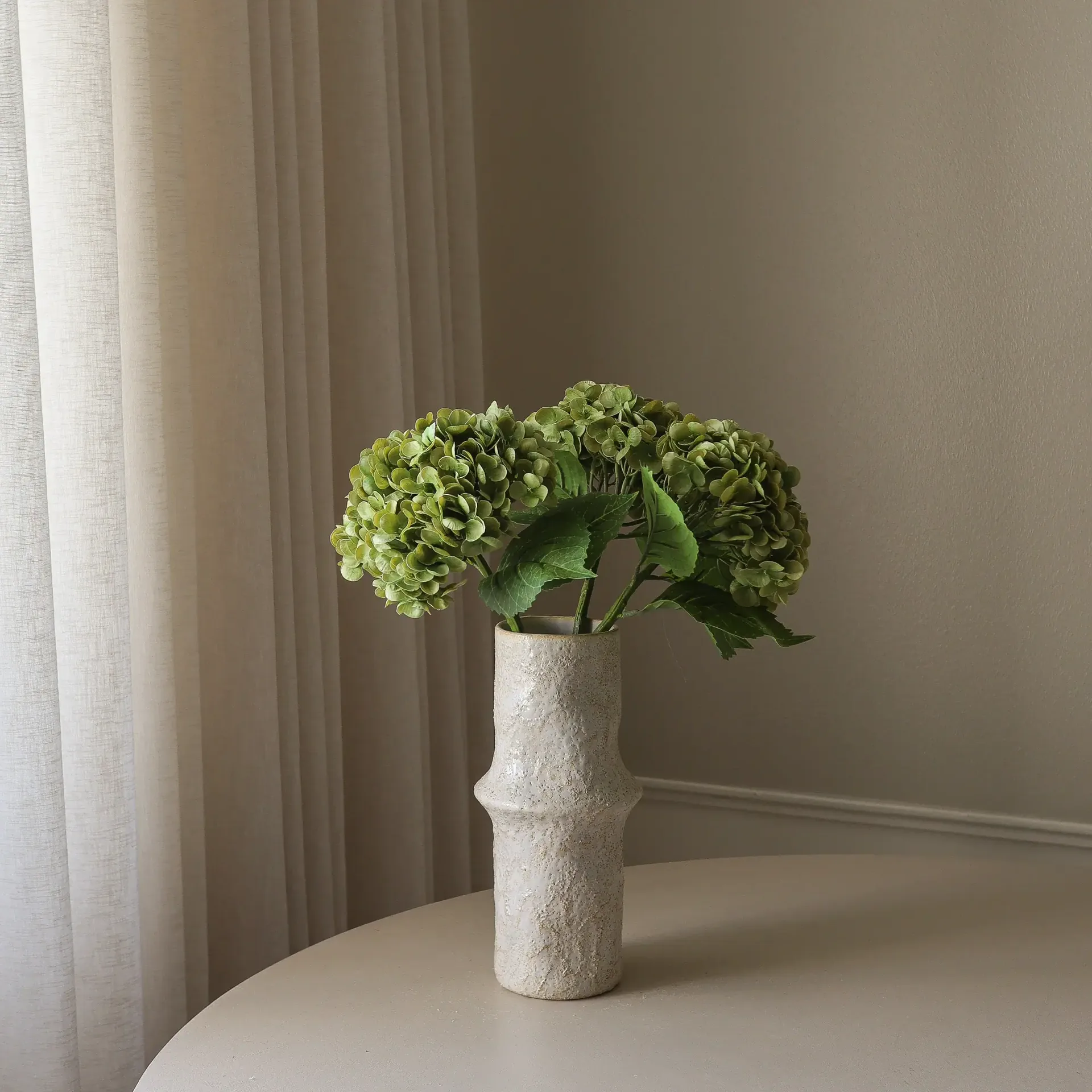 Hortensie Kunstblumenstrauß, Moosgrün, 51 cm, 1 Stk. Botané