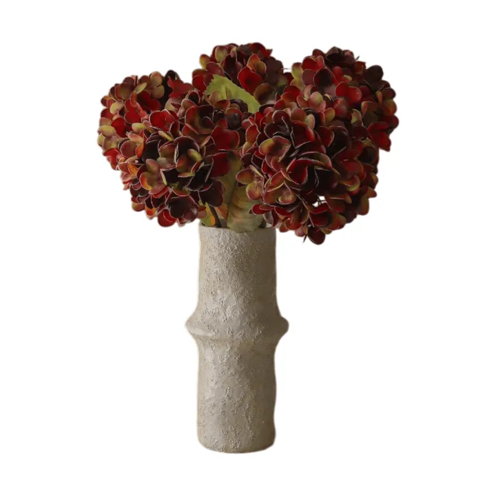 Hortensien Kunstblumen-Bouquet - Dunkelburgunder, 60 cm, 6 St. - Botané