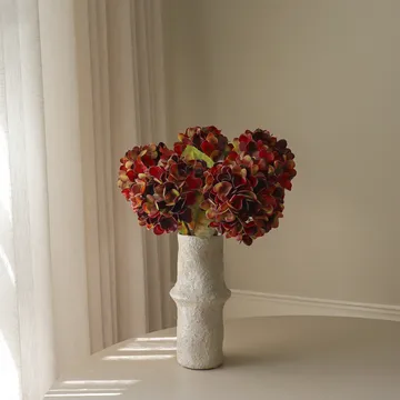 Hortensien Kunstblumen-Bouquet - Dunkelburgunder, 60 cm, 6 St. - Botané