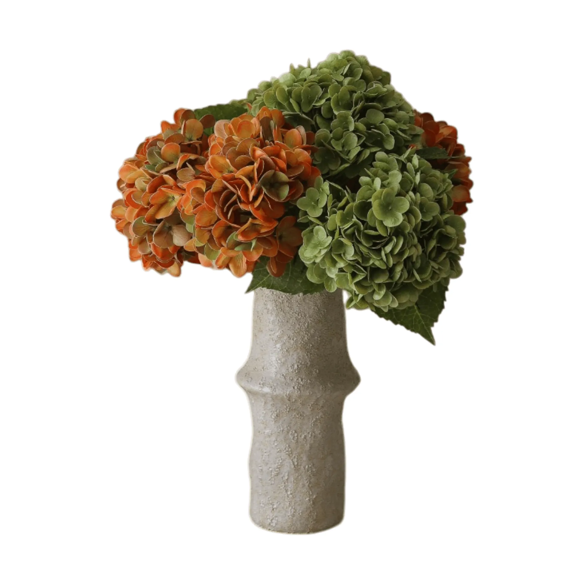 Hortensien Kunstblumen-Bouquet, Kupfer, 60 cm, 7 St. Botané