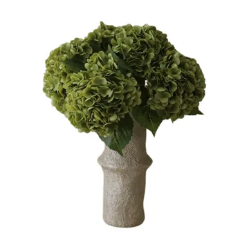 Hortensien Kunstblumen-Bouquet - Moosgrün, 51 cm, 6 St. - Botané