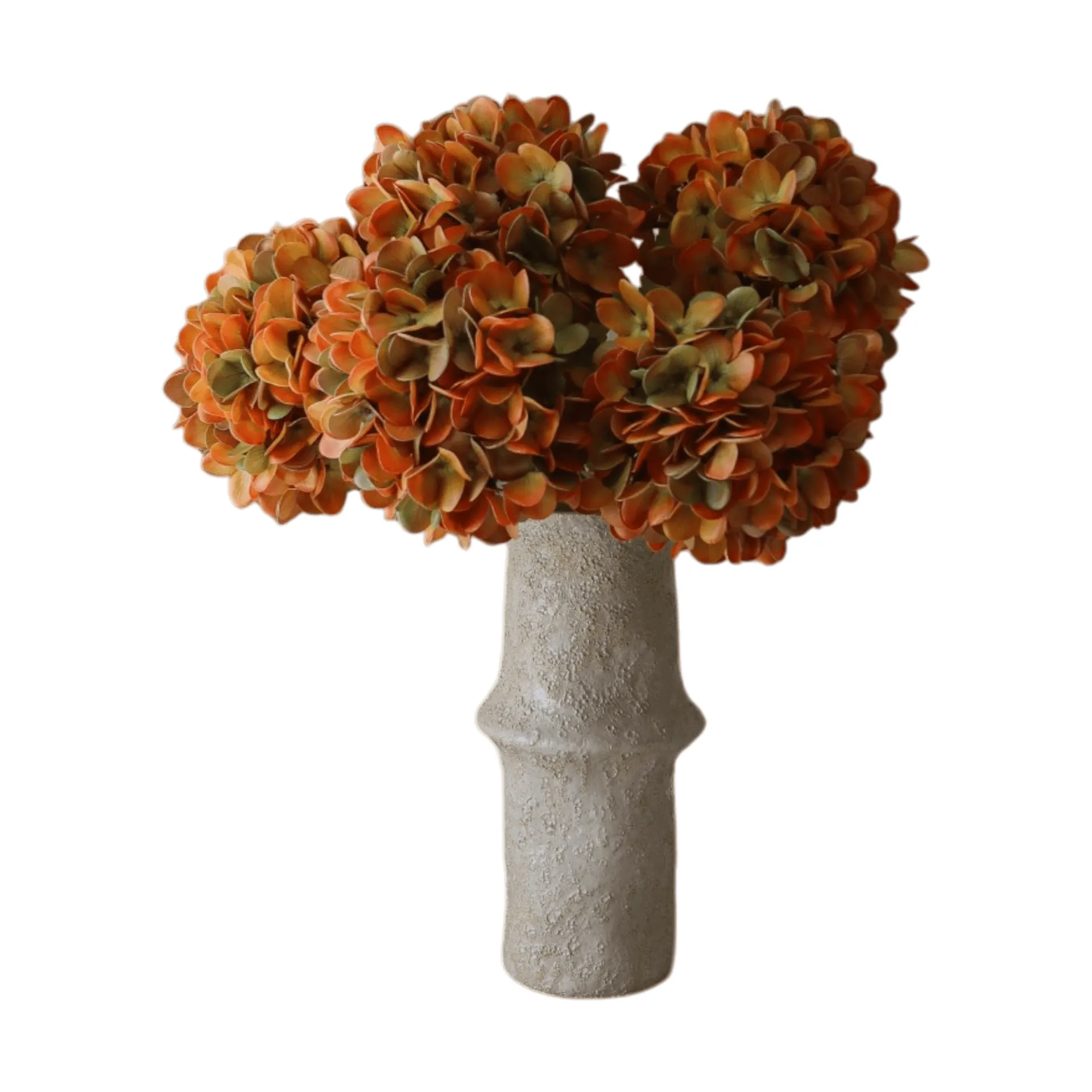 Hortensien Kunstblumen-Bouquet, Orange, 60 cm, 6 St. Botané