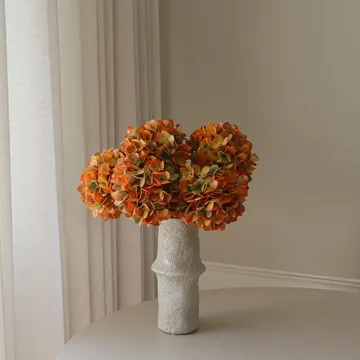 Hortensien Kunstblumen-Bouquet - Orange, 60 cm, 6 St. - Botané