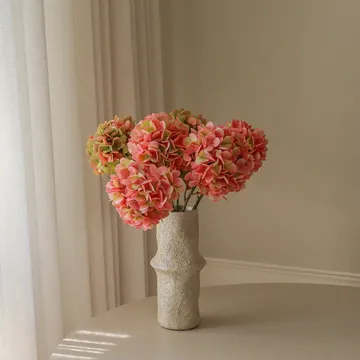 Hortensien Kunstblumen-Bouquet - Rosa, 60 cm, 5 St. - Botané