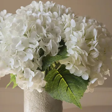 Hortensien Kunstblumen-Bouquet - Weiß, 7 St. - Botané