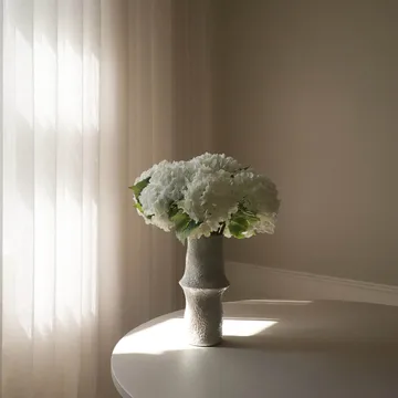 Hortensien Kunstblumen-Bouquet - Weiß, 7 St. - Botané