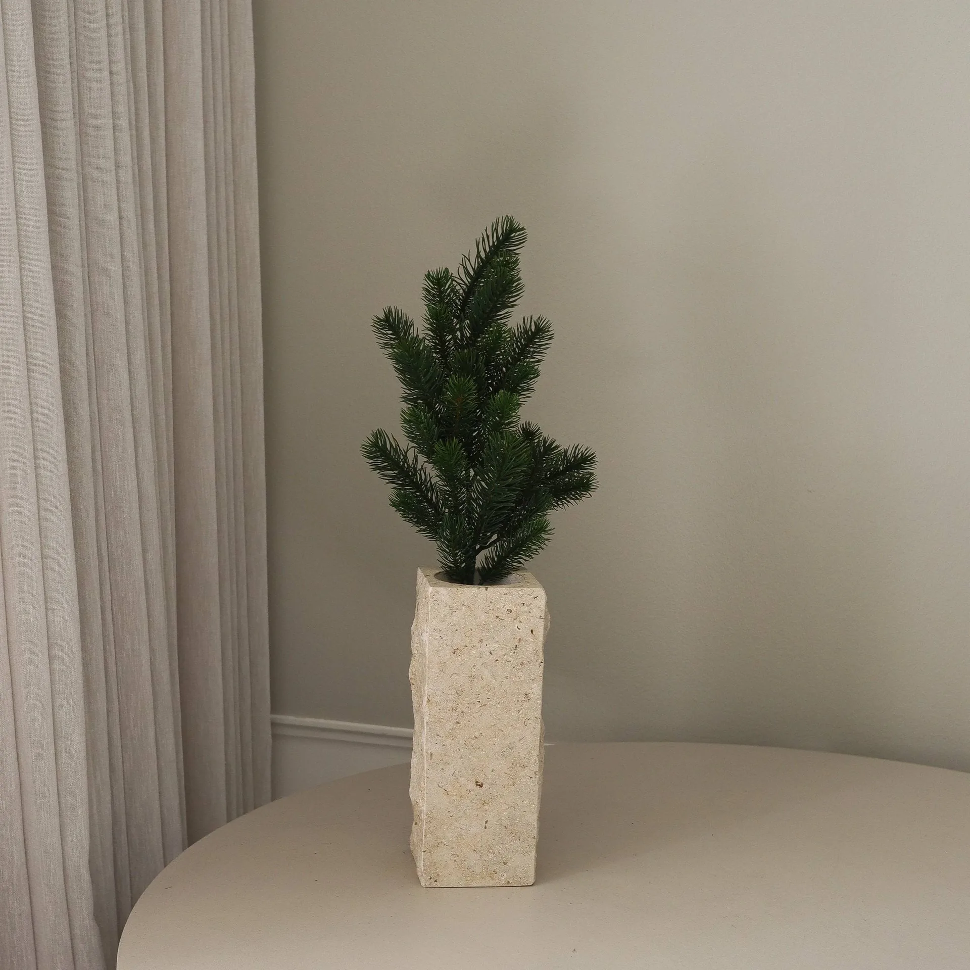 Kieferzweig künstliche Pflanze, Grün, 65 cm Botané