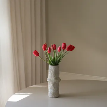 Künstliches Tulpen-Bouquet - Hellrot, 5 Stk. - Botané