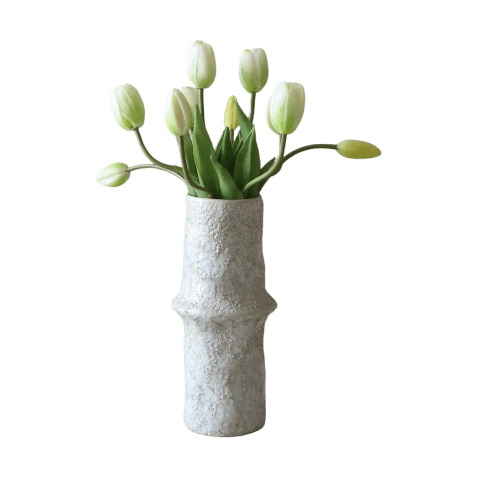 Künstliches Tulpen-Bouquet, Weiß, 10 St. Botané