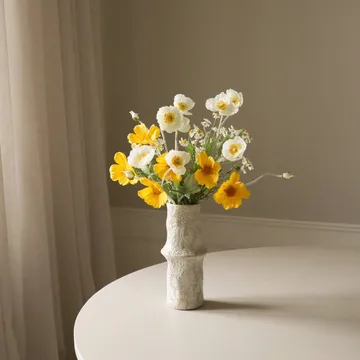 Le Natural künstlicher Blumenstrauß - Margerite-Gänseblümchen 7 St. - Botané