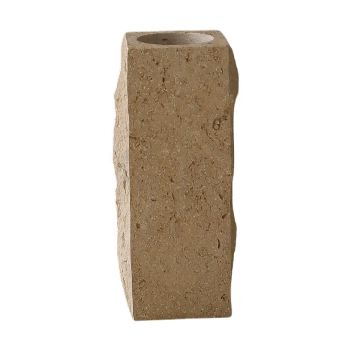 Limestone Edge Marmorbasis Vase - Klein, 25 cm - Botané