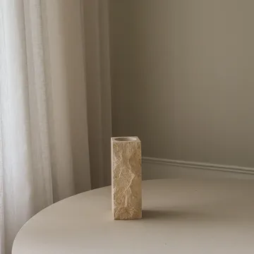 Limestone Edge Marmorbasis Vase - Klein, 25 cm - Botané