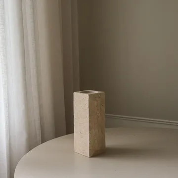 Limestone Edge Marmorbasis Vase - Mittel, 30 cm - Botané