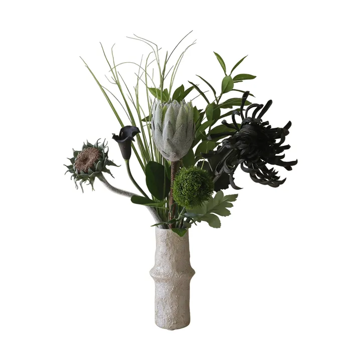 Midnight Wilderness Kunstblumenstrauß - Königsprotea-Chrysantheme-Kalla-Nelke, 78 cm, 7 St. - Botané