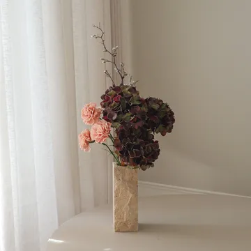 Moody Blush Kunstblumenstrauß - Hortensie, Nelke, Zweig, 97 cm - Botané